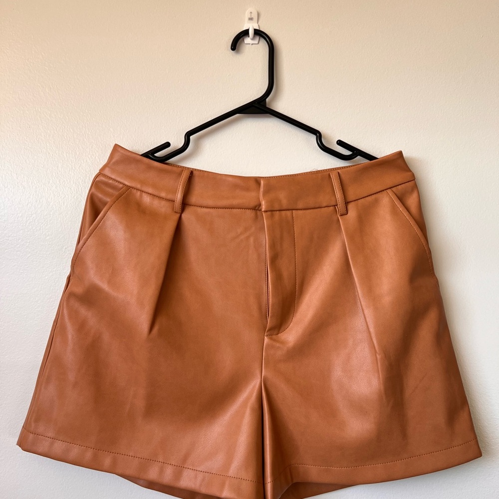 H&M Tan High Waist Shorts